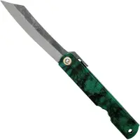 Higonokami Coltello pieghevole Blue Paper Steel Jade