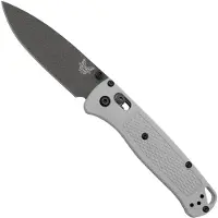 Benchmade Coltello pieghevole Bugout S30V Black Cerakote, grey grivory