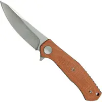 Kershaw Coltello pieghevole Concierge D2 MIcarta, marrone