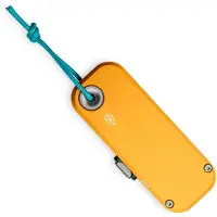 The James Brand Coltello pieghevole The Palmer - Canary / Turquoise / Aluminum / Straight