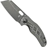 Kizer Cutlery Coltello pieghevole C01C Sheepdog, Black Micarta