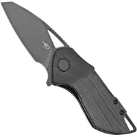 Bestech Coltello pieghevole Riverstone - Blackwash - G10, nero