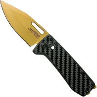 SOG Coltello pieghevole Ultra XR Carbon Fiber Gold