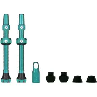 Muc Off Tubeless Valve Kit V2 Universal For MTB & Road Valvola per bicicletta (44 mm, turquoise)
