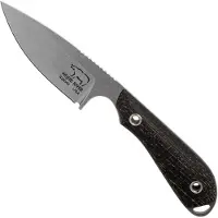 White River Knives M1 Black Burlap Micarta coltello fisso, fodero in Kydex