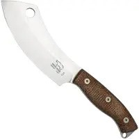 White River Knives White River Camp Cleaver WRCC55-BNA Natural Burlap Micarta, coltello da campeggio