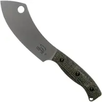 White River Knives Camp Cleaver Black Burlap Micarta coltello da campeggio