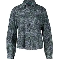 Scotch & Soda Printed Balloon Sleeve Shirt Feather Bottle Green Taglia: 40 | Magliette intime Outlet | Donna | Verde