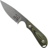 White River Knives M1 Caper Black &amp; OD Linen Micarta coltello fisso, fodero Kydex