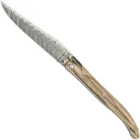 Laguiole En Aubrac Le Perlé 12 cm L0512WA6J3DB Balbach Damast Full Handle legno di betulla