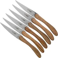 Laguiole En Aubrac Ecir set di coltelli da bistecca 6-pz, legno di noce