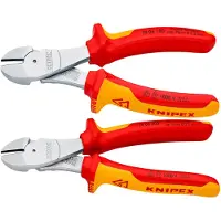 Knipex Tronchese Diagonale Isolato Ad Alta Leva 200 Mm