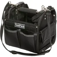 Toolpack Borsa per Attrezzi Compatta, Modello Quadrato, Manico in Metallo Antiscivolo, Cinghia Regolabile