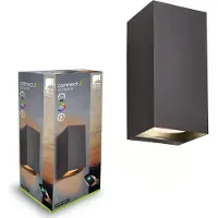 Eglo 900131 EREMITANA-Z LED parete/soffitto per esterni 2x4,9W Nero IP55 Dimmerabile