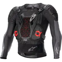 Alpinestars Giacca Protettiva Bionic Plus V2 Black Anthracite Red, Taglia: XL