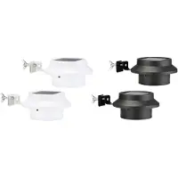 Huismerk Luci solari LED per grondaie 2 pezzi nero