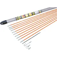 Calvin Klein Set di aste per nastri di trazione, 14 pezzi Contenuto: 10 x aste (lunghezza: 1,0 m, diametro: 5 mm), mini-