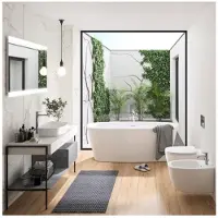 Ideal standard Dea Baignoire en pose libre Duo 1700x750x610mm, avec garniture d'écoulement, blanc, E306601, E306601