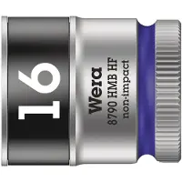 Wera Inserto per chiave a bussola esagonale da 3/8" e 16 mm con funzione di bloccaggio | 4013288194015