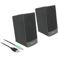 DeLOCK Altoparlanti Usb 2.0 Stereo 3.5mm Jack/usb Powered