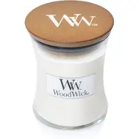 Woodwick Lino 85g — Candela profumata