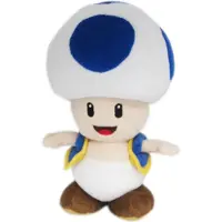 San-ei Co Super Mario Rospo Blu Teddy 20 Cm
