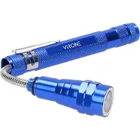 Virone Lampada da officina telescopica a 3 led con magnete