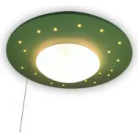 Niermann Standby Plafoniera Starlight con cielo stellato, verde
