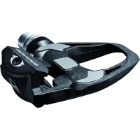 Shimano Pedal Dura-Ace PD-R9100 Pedali a sgancio rapido (4 mm Längere Achse, nero/grigio)