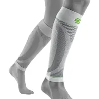 Bauerfeind Sports Compression Sleeves Lower Leg Gambali (S - Long, grigio)