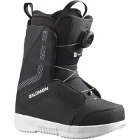 Salomon Snowboard - Scarponi snowboard bambino - Project Boa Black/Black/White - Taglia Bambino 19.5 - Nero