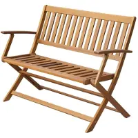 vidaXL Gartenbank 120 cm Massivholz Akazie