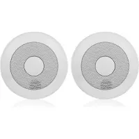 Smartwares set di 2 rilevatori di fumo collegabili in rete, portata radio fino a 20 m, collegabile, espandibile