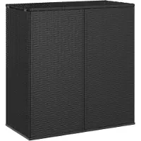 vidaXL Cuscino da giardino in rattan PE 100x49x103,5 cm nero