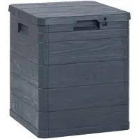 vidaXL Contenitore da giardino 90 L antracite