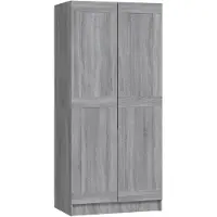 vidaXL Armadio Grigio Sonoma 82,5x51,5x180 cm Materiale a base di legno