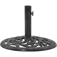 vidaXL Supporto per ombrellone bronzo 12 kg 48 cm in ghisa