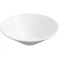 vidaXL Lavabo 2 pezzi Bianco 42x42x14 cm Vetroceramica