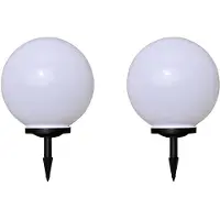 vidaXL Luci da sentiero 2 pz. LED 40 cm con picchetto a terra