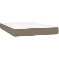 vidaXL Materasso a molle insacchettate Taupe 120x200x20 cm tessuto