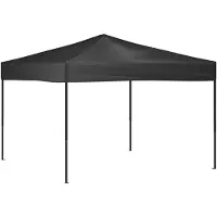 vidaXL Tenda pieghevole per feste antracite 3x3 m
