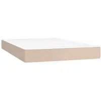 vidaXL -materasso a molle-120x200x20-cm-pelle-cappuccino-colore