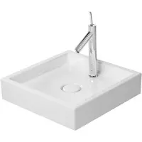 Duravit Cuvette de fixation Starck 1, 47cm, rectifiée, 038747, sans trou pour robinet, 0387470028, 0387470028