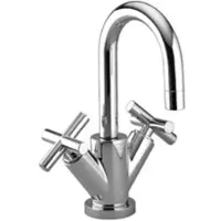 Dornbracht TARA Mitigeur monocommandé pour lavabos avec garniture d'écoulement, saillie 100mm, 22302892-06, 22302892-06