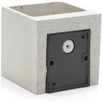 LUCANDE Applique da esterni LED Riak grigio cemento