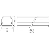 Trilux LED vassoio ingranaggi 50W 765 E-Line Next Fix