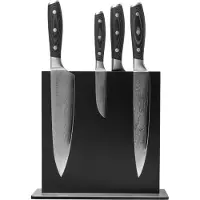 Gillette Eden Classic Damast 2030-S09, set di coltelli da 5-pz con ceppo portacoltelli