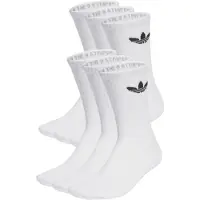 Adidas Calzini Trefoil Cushion Crew Socks 6 Pairs donne - Bianco - S