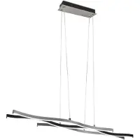 TRIO Lampada a sospensione a LED Blaze 341210305 color alluminio, 35 W, 4300 lm, CCT