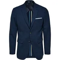 Selected Giacca A Petto Unico Uomini Blu 48